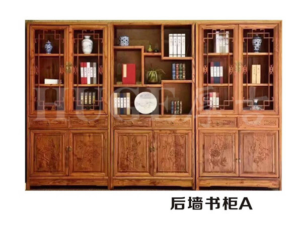 后墙书柜A